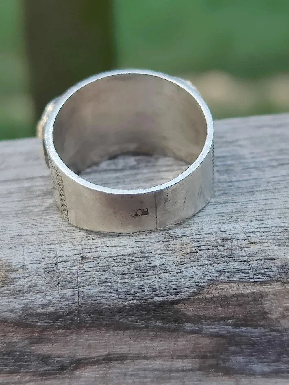 Antique 800 Silver Cameo Ring